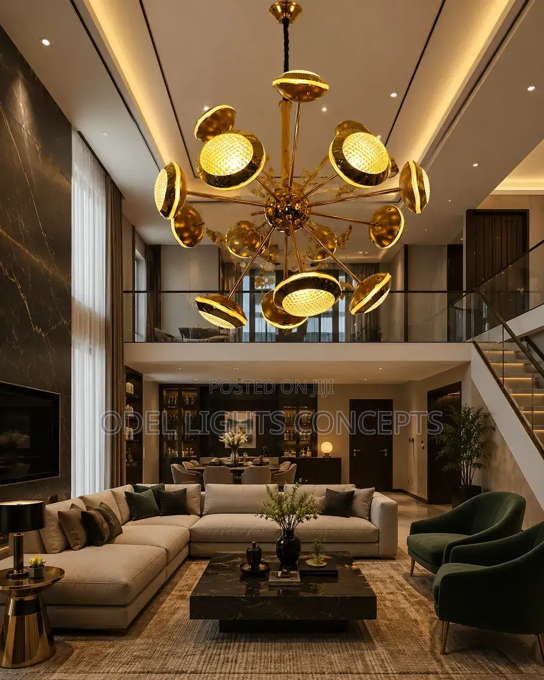Minimalist LED by 16 CHANDELIER LIGHT
