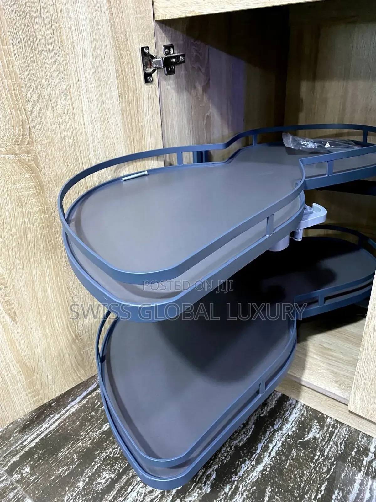 Swing Magic Corner, Kitchen Pot Rack, Built-in Slippers Magic Corner