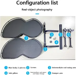 Swing Magic Corner, Kitchen Pot Rack, Built-in Slippers Magic Corner