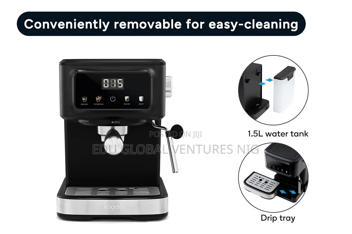 KoganTM Espresso Coffee Machine Powerful 15-Bar Pressure