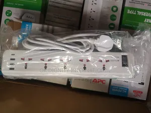 6-Way Extension Socket With Surge Protector 3 USB Ports Type-C