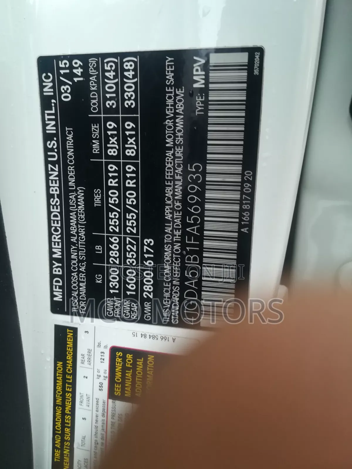 Mercedes-Benz M Class 2015 White