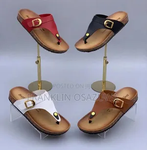 Women's Fashion Flat Buckle ToeLoop Sandals Casual Slippers