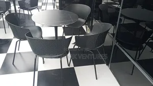 Restaurants Chair With Marble Top Table and 4 Set of Chairs