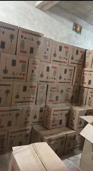 Charweek AC/DC Solar Rechargeable Fan