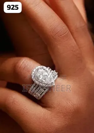 Beautiful 925 Silver Couple Set of Wedding Ring - 502