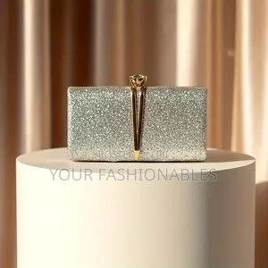 High Fashion Glitter Bicolor Party Clutch