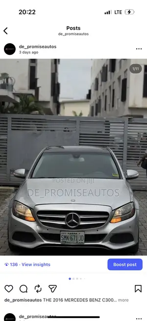 Mercedes-Benz C300 2016 Silver