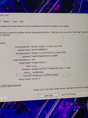 Laptop Acer Predator Helios Neo 18 16GB Intel Core i7 SSD 1T
