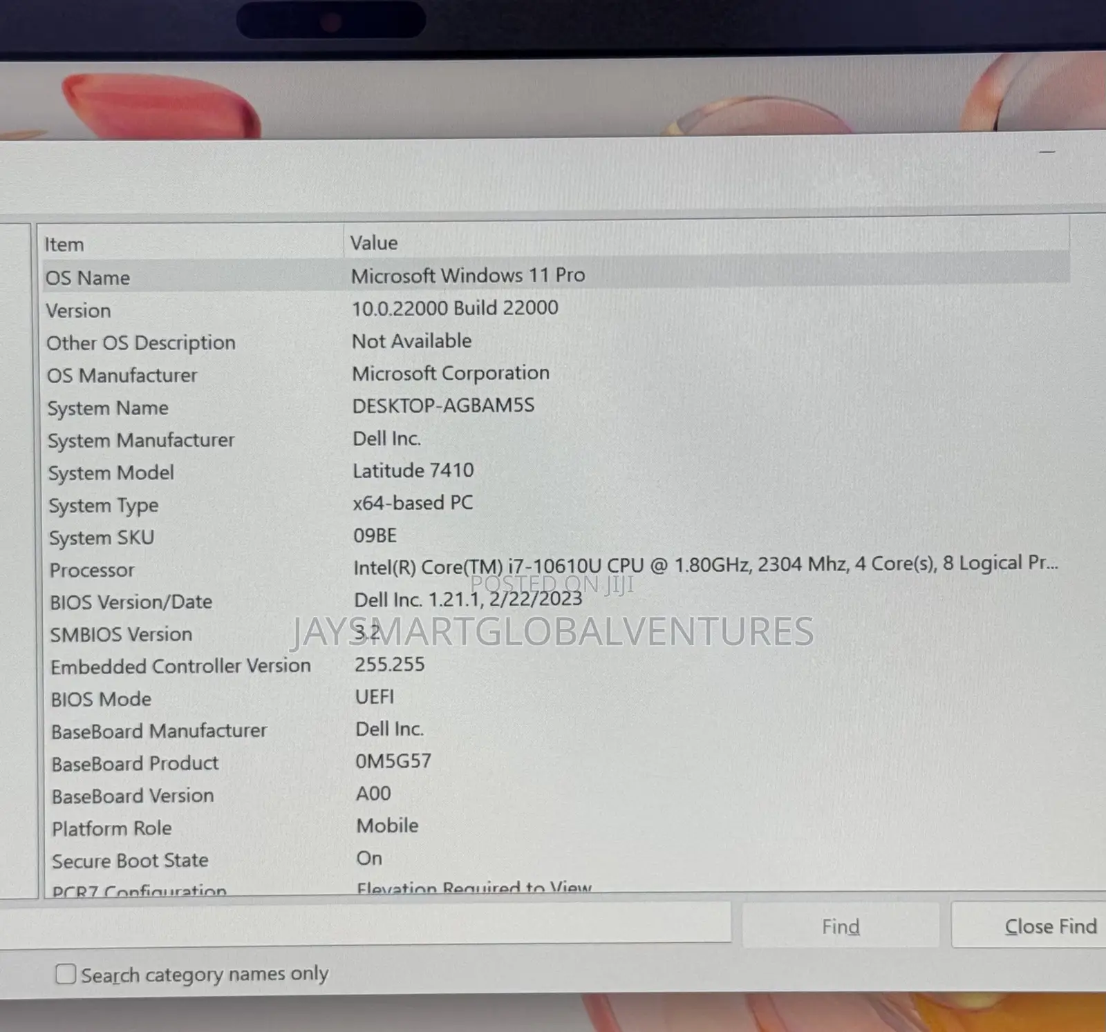 Laptop Dell Latitude 7410 32GB Intel Core i7 SSD 512GB