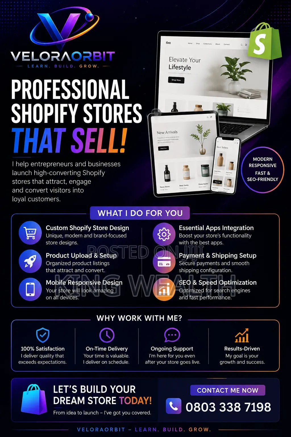 Let Us Create Your Ideal Shopify Store.