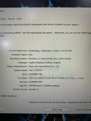 Laptop MSI GF75 Thin 32GB Intel Core i5 SSD 512GB