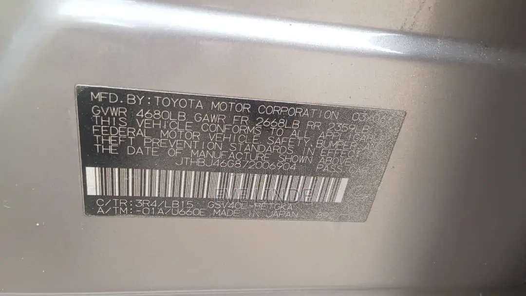 Lexus ES 350 2008 Gold