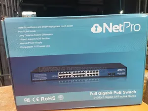 Brand New NetPRO 24-Port Gigabit POE Switch