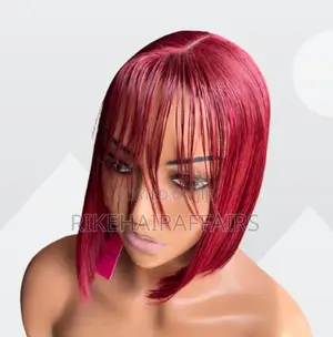 LUXURY BURGUNDY BONESTRAIGHT WIG - 100% Human Hair | RikeHairAffairs