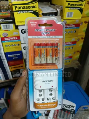 Beston Battery Charger Original Gempe Rechargeable AA+ Battery