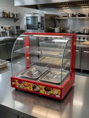 Two Plates Snacks Display Warmer
