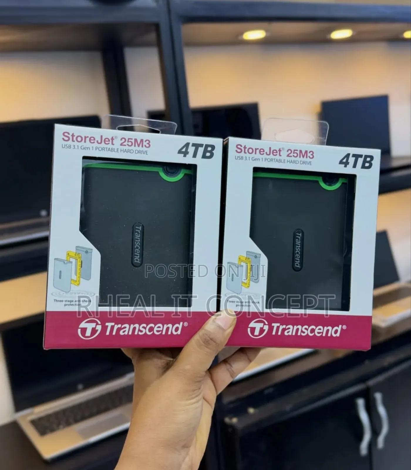 Transcend External Hard Drive 4TB