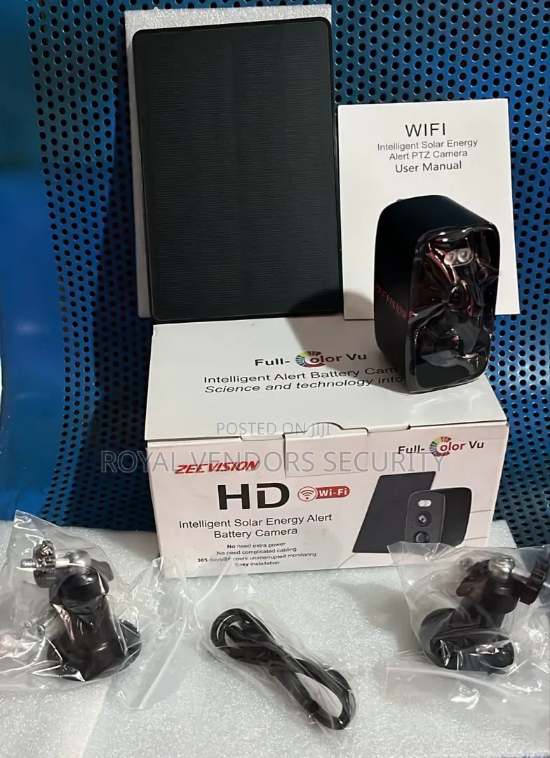 Wireless CCTV Camera With Inbuilt/Rechargble Batterry and Solar Panel