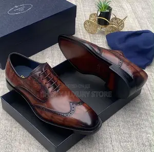 Prada Milano Quality Luxury Men Italian Shoe