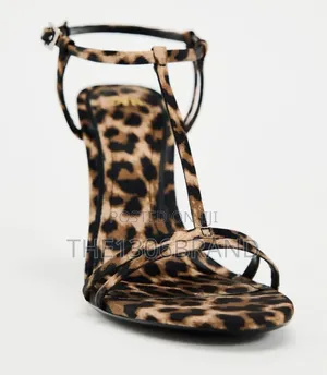Luxury Leopard Print Stiletto Heel – Women's Strappy Ankle Strap Heels