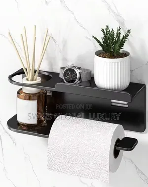 Wall-Mounted Tissue Paper Holder, Can Be Used as Bathroom Fragrance.