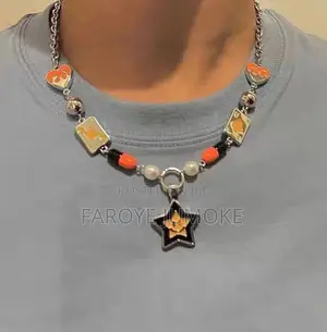 Luxury Stainless Steel Cross Pendant Beaded Necklace for Men Women