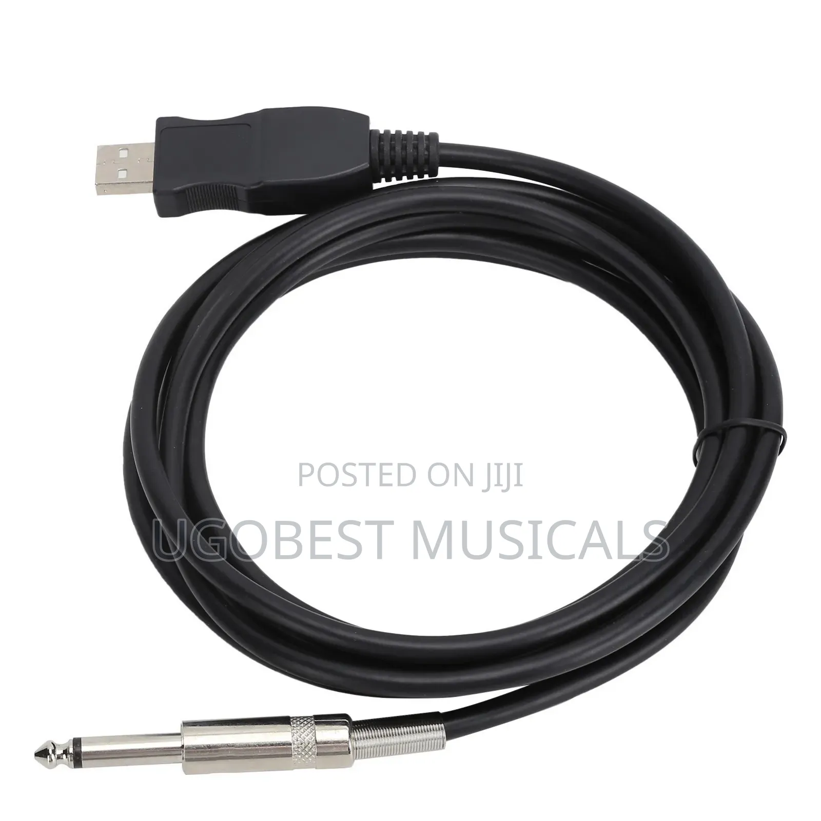 USB to 6.35mm Jack Instrument Interface Cable to PC (Plug Play)