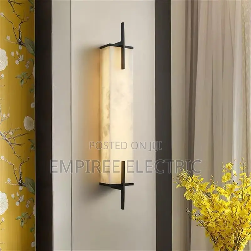 Modern Luxury Brass Marble LED Wall Light