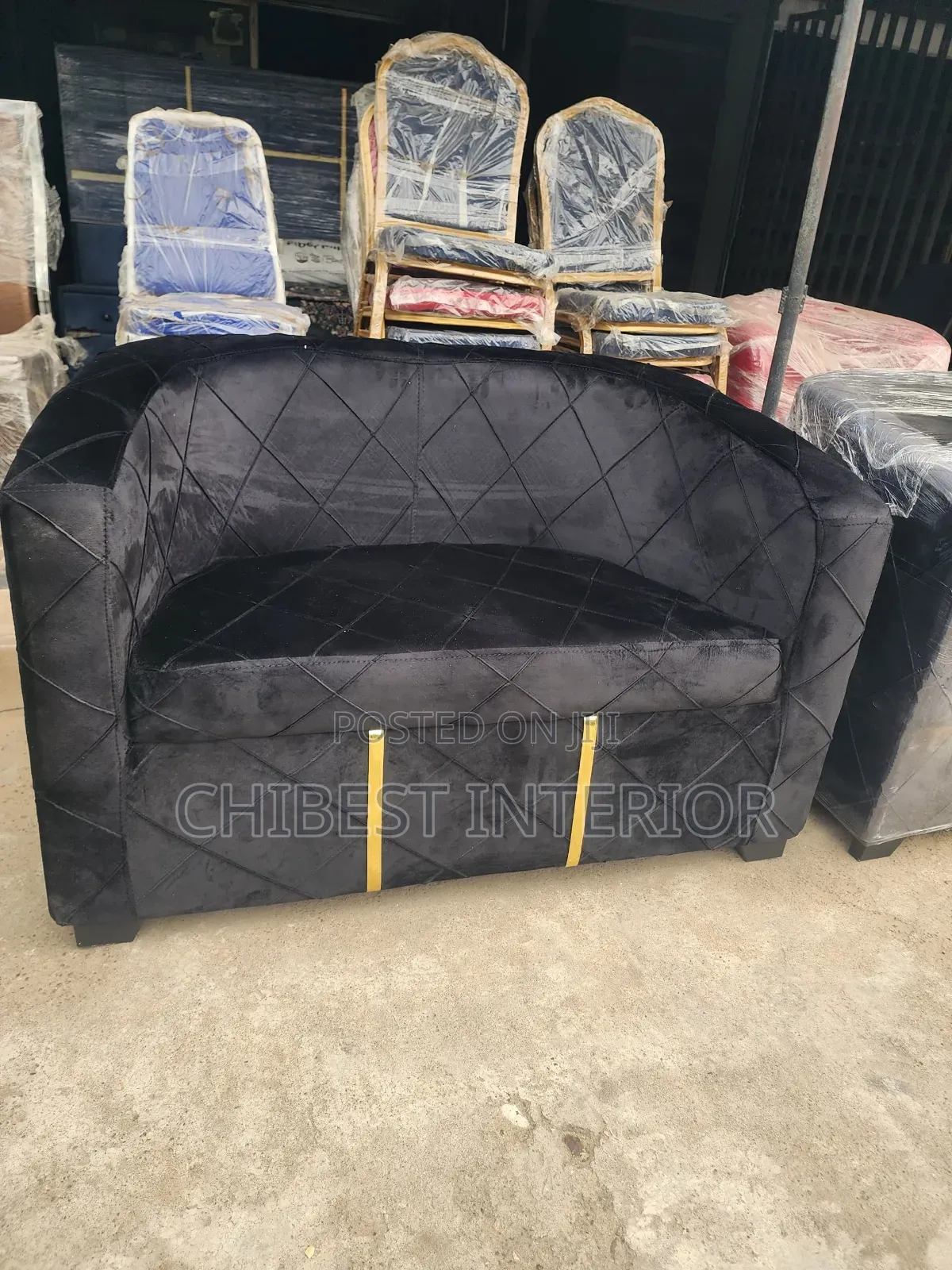 Two Seater Upholsterypadded Couch.