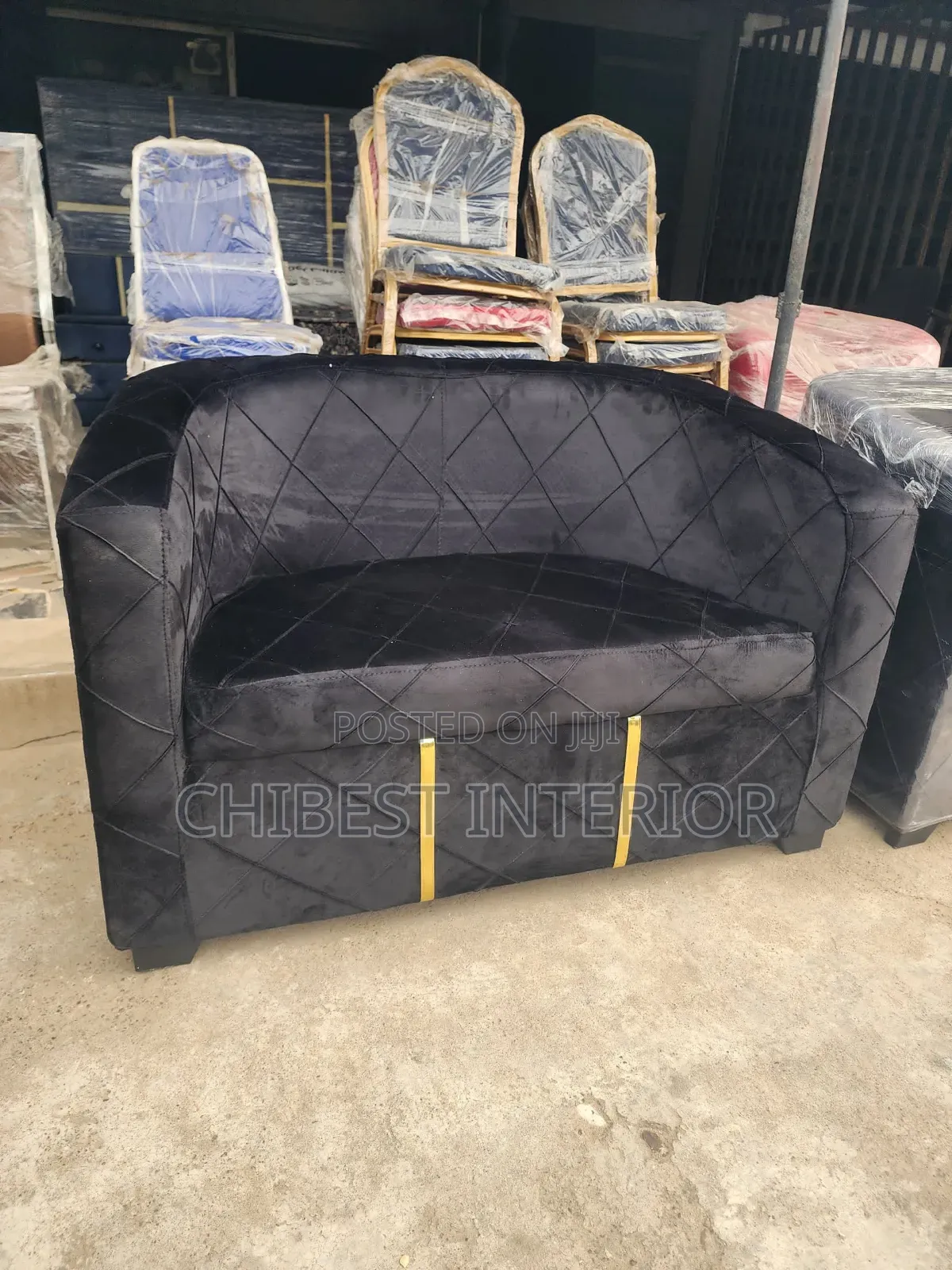 Two Seater Upholsterypadded Couch.