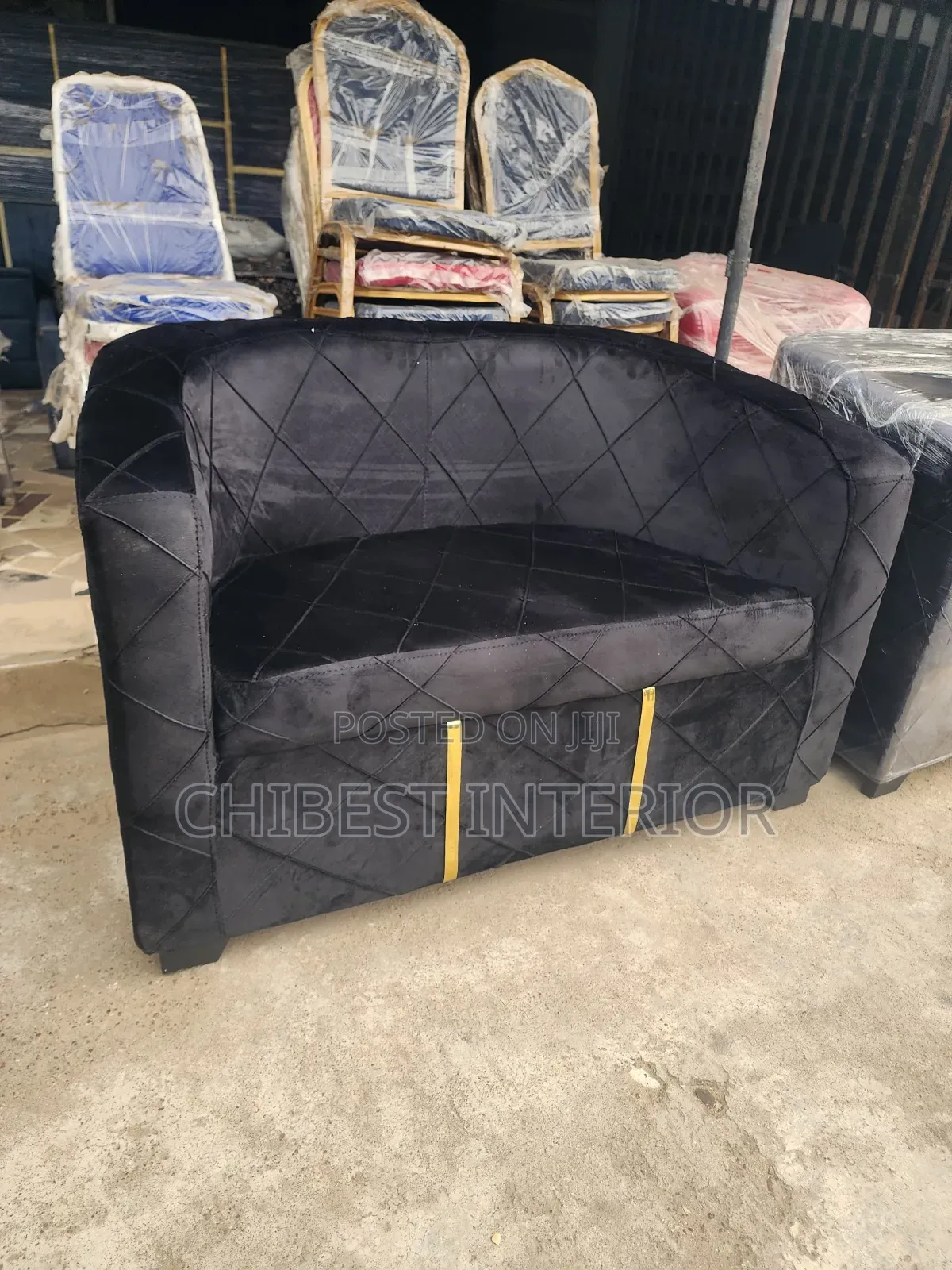 Executive Two Seater Neatly Padded Sofa