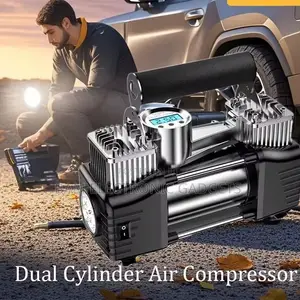 Dual Cylinder Car Tire Air Pump