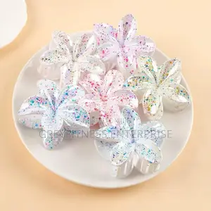 Flower Designed Claws Hair Clip