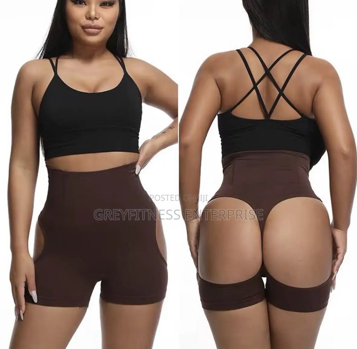 High Waisted Butt Lifting Tummy Slimming Tight With Fishbones