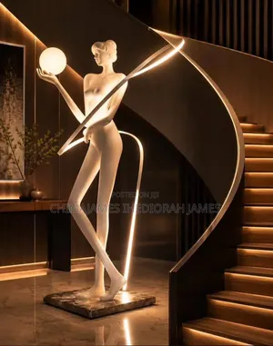 Muse Sculpture Floor Lamp Floor Exercise Ribbon Decorative