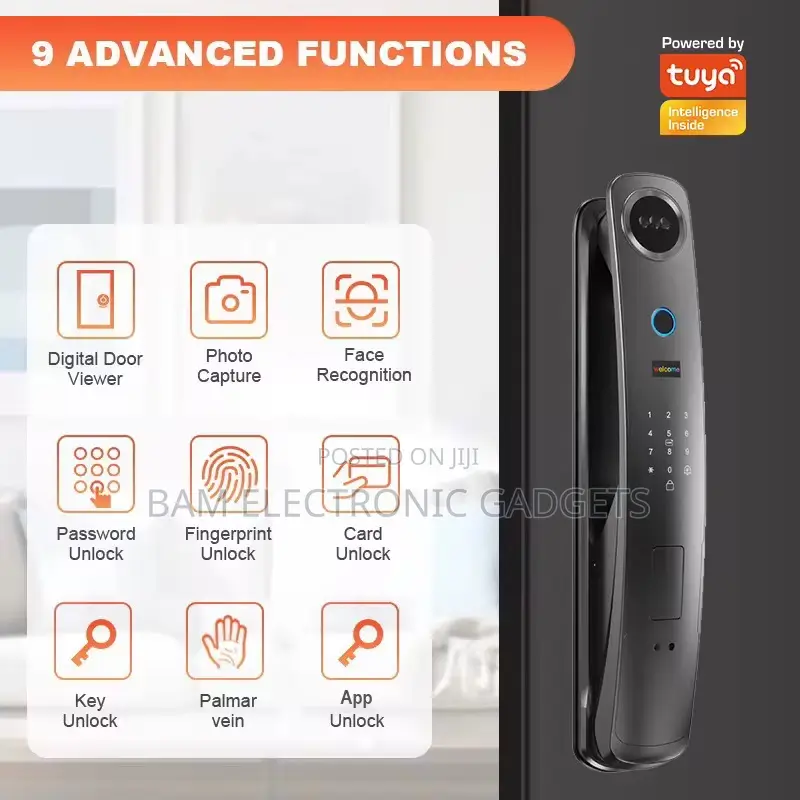 Tuya Smart Door Lock With Fingerprint Face ID