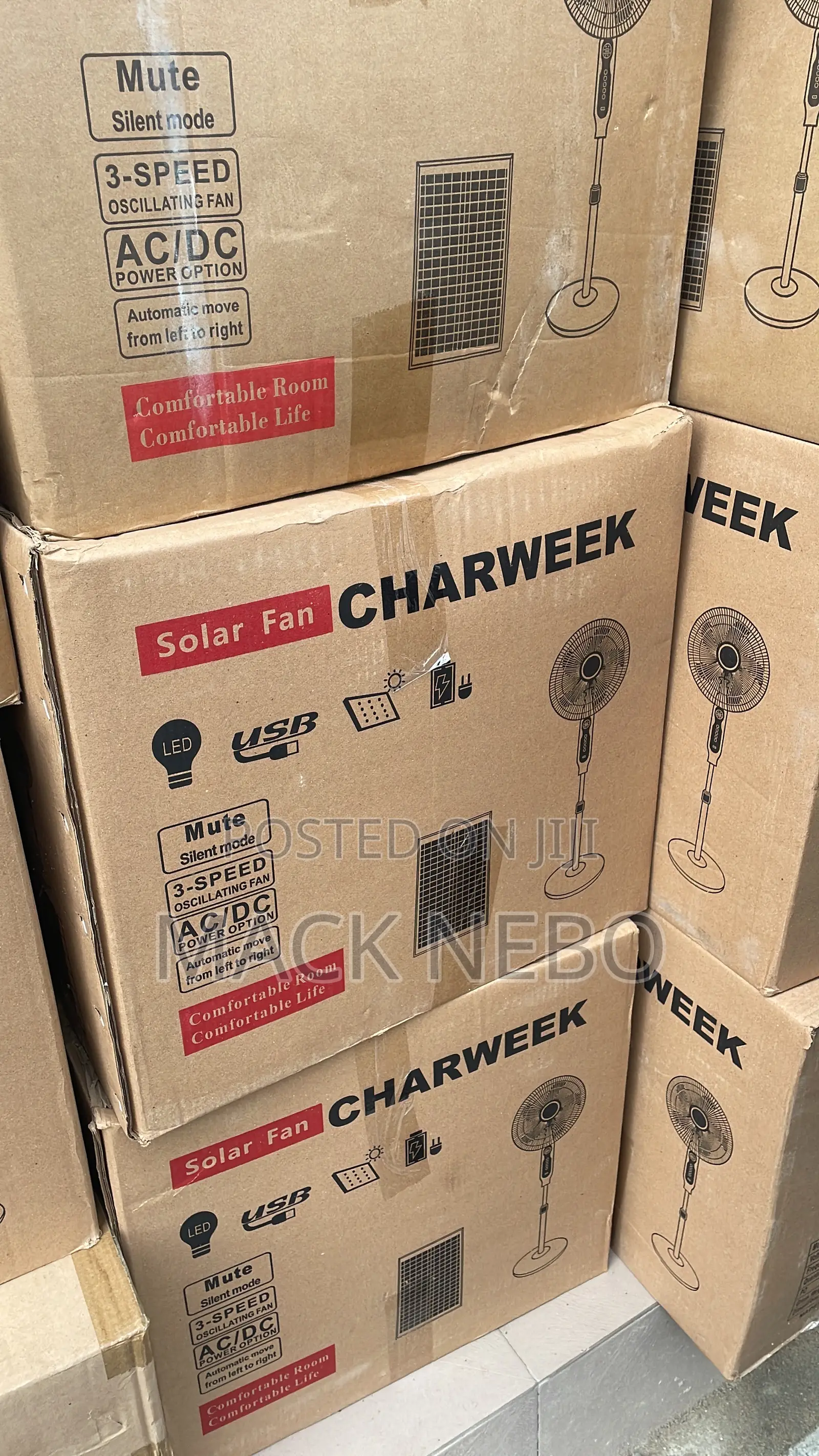 Original Solar Rechargeable Fan