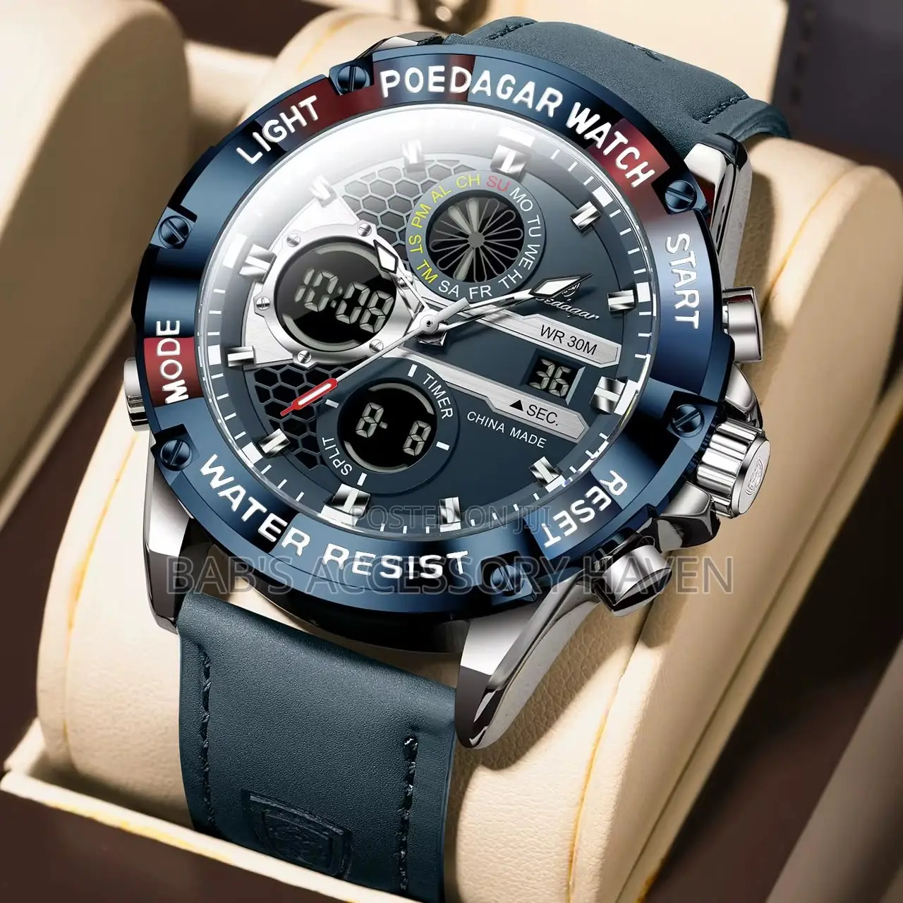 Poedagar Leather Watch