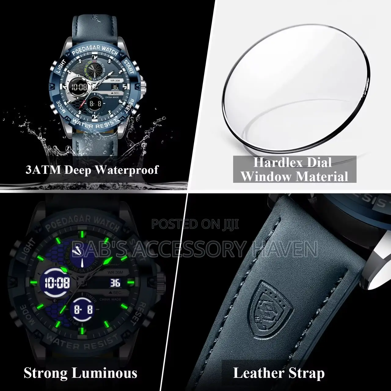 Poedagar Leather Watch