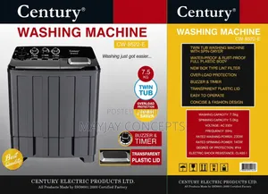 Century 7.5KG Twin Tub Washing Machine With Spin Dryer Timer