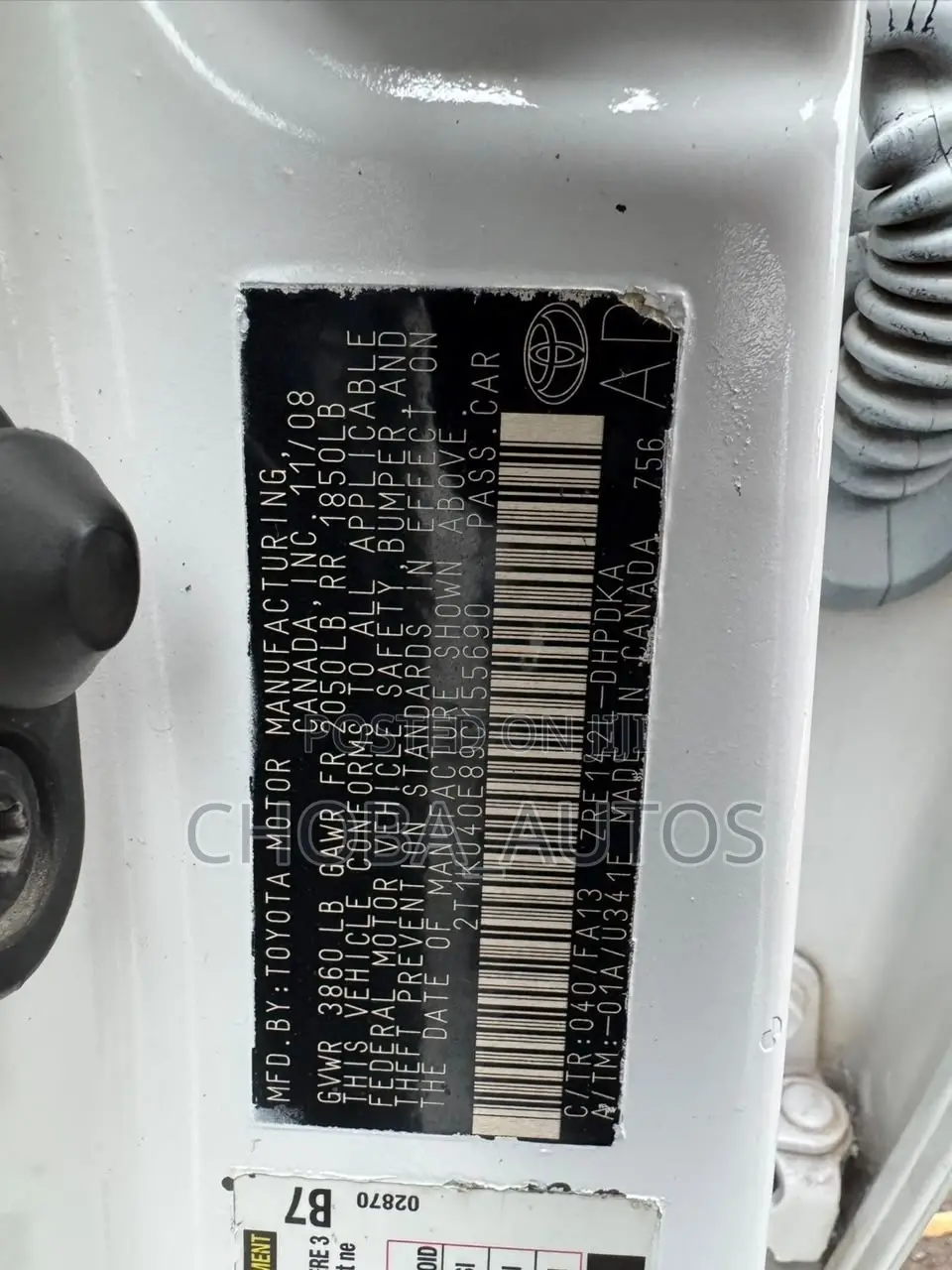 Toyota Matrix 2010 White