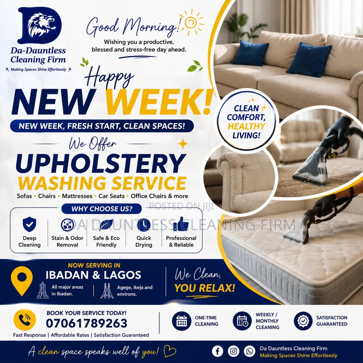 Upholstery Washing