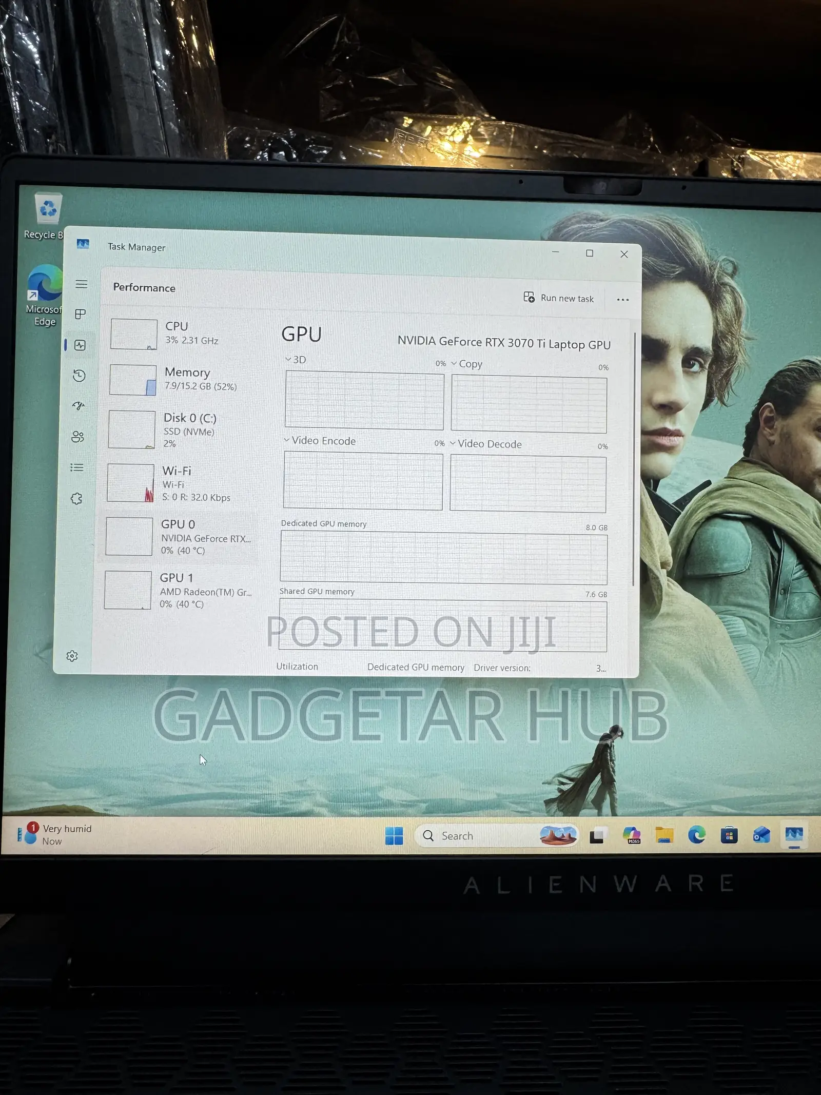 Laptop Dell 16GB AMD Ryzen 7 SSD 1T