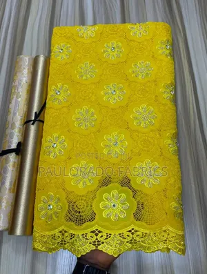 Swiss Lace With Crystal Stone
