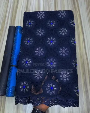 Swiss Lace With Crystal Stone