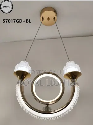 Double Circle Simple Chandelier