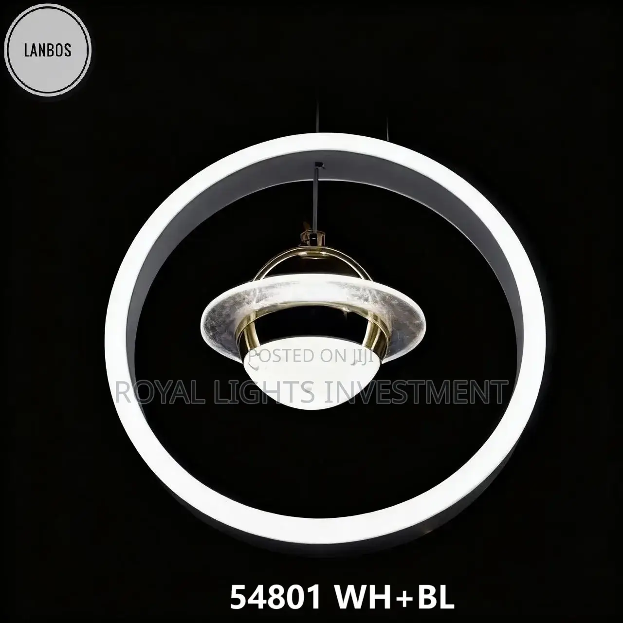 Double Circle Simple Chandelier