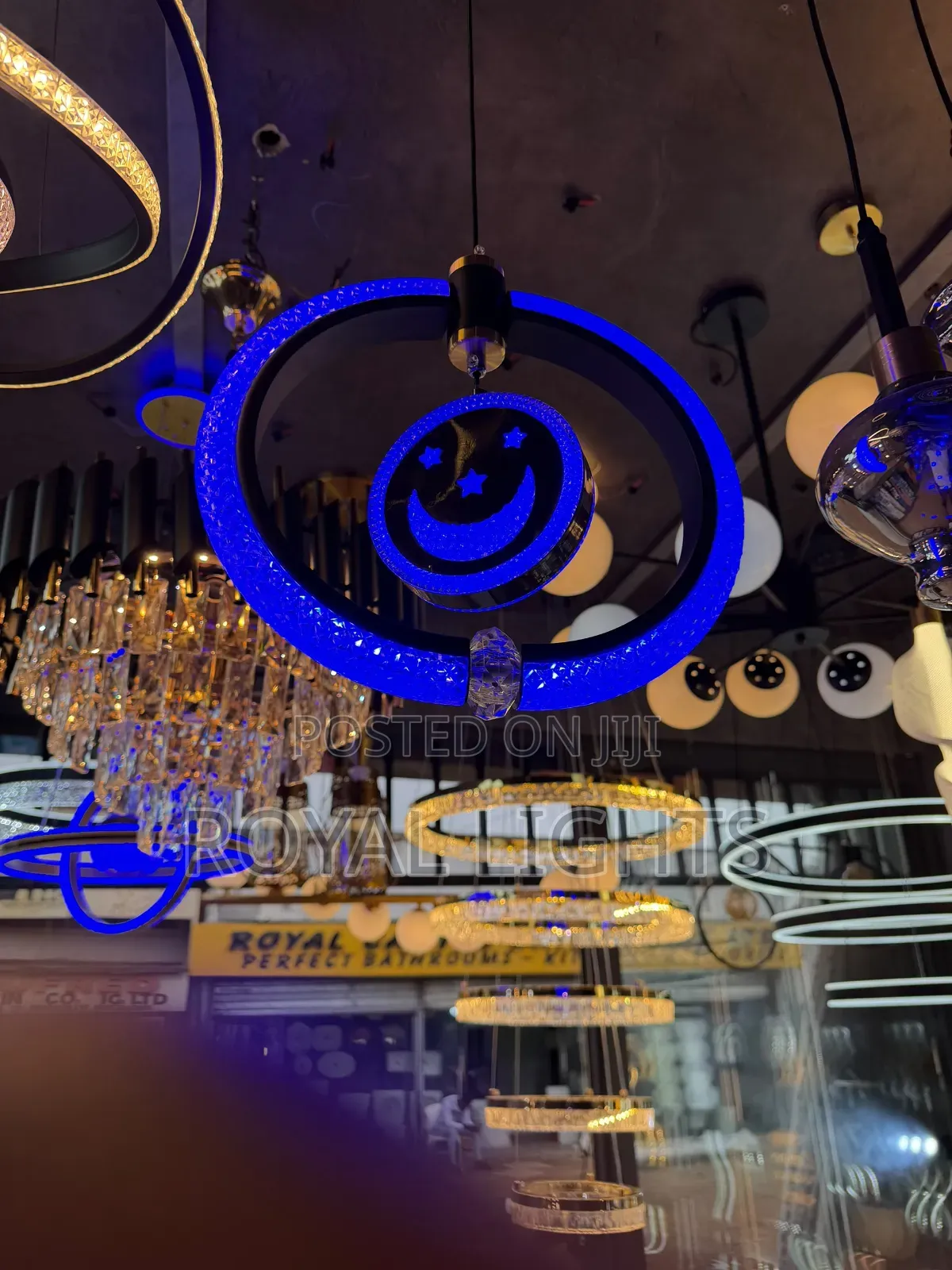 Double Circle Simple Chandelier