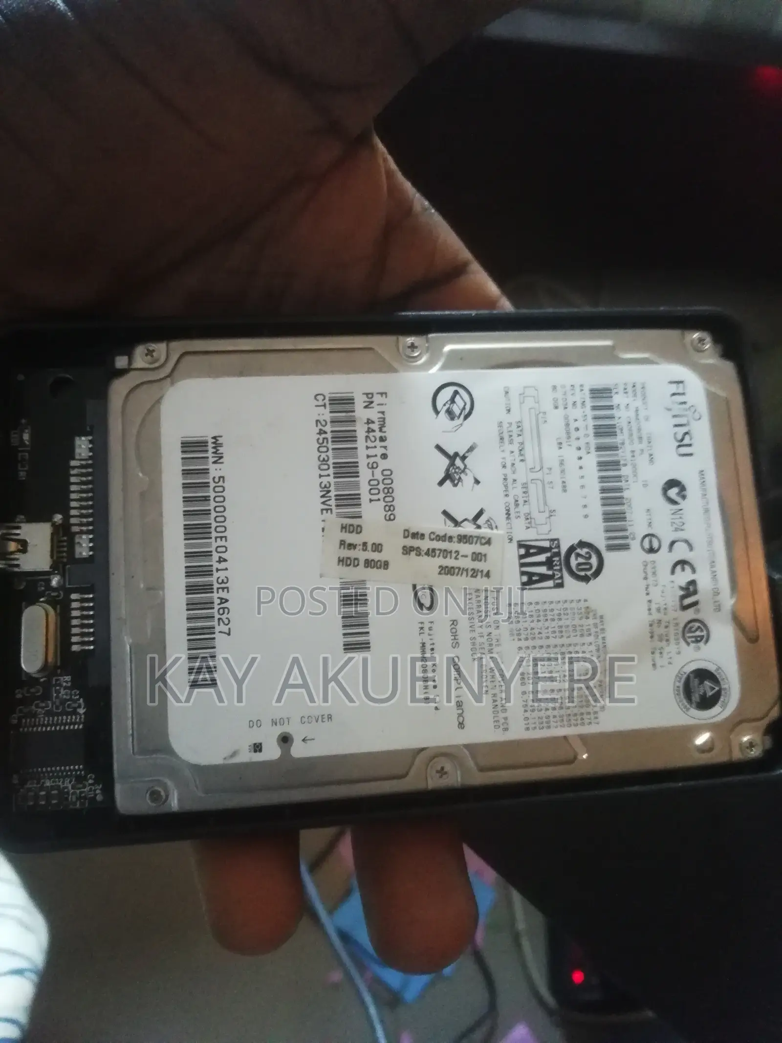Xbox 360 Adapter, Wireless Pad, Hard Drive 80gb With Casing